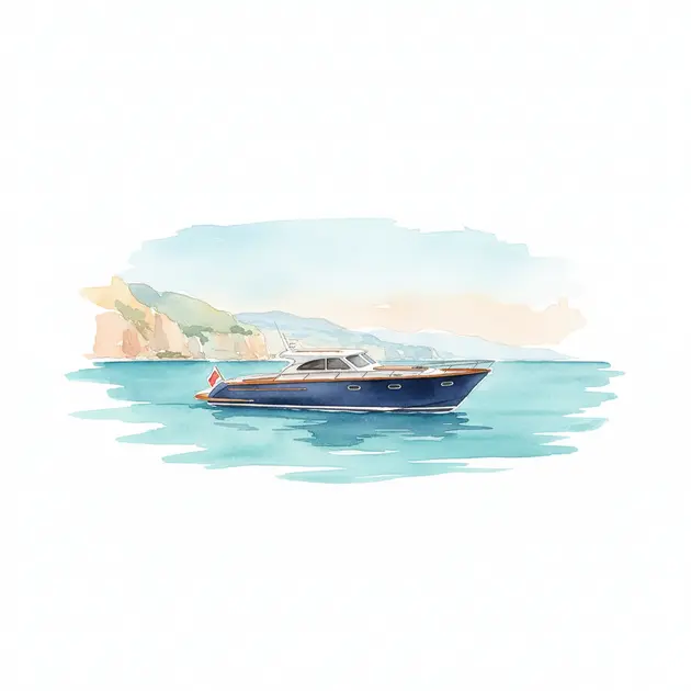 The Apreamare Gozzo 42 cruising on clear Mediterranean waters