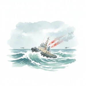 Tugboat Leo sinking off South Africa