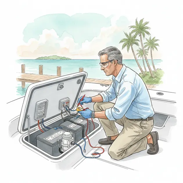 Manutenzione sicura di una barca a vela