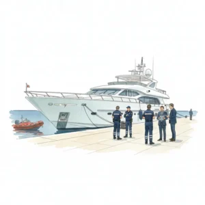 Yacht damage after collision in Monaco