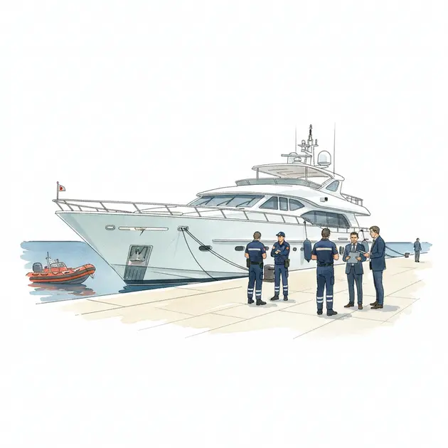 Yacht damage after collision in Monaco