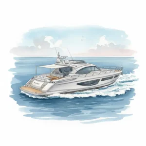 Riviera 6200 Sport Yacht cruising on the ocean