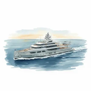 The 50-meter Petra explorer yacht concept cruising