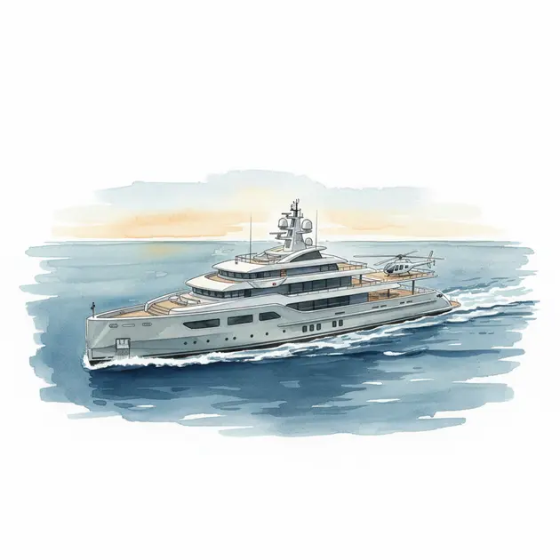 The 50-meter Petra explorer yacht concept cruising