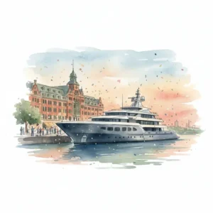 The 55-meter superyacht Pa'lante navigating the ocean