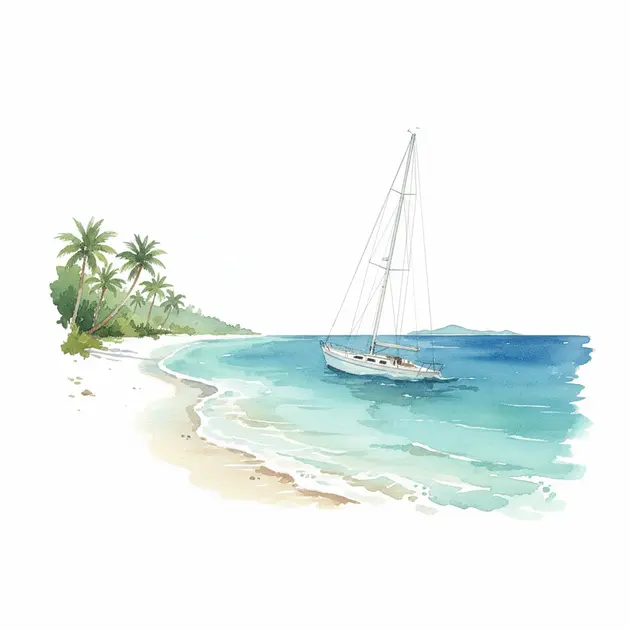 The Fais Do Do sailboat stranded on a reef in the Cayman Islands