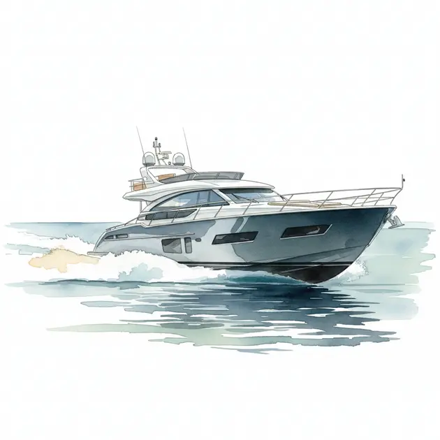Palm Beach GT50 RS yacht cruising at high speed