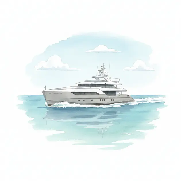 The Queen Yaz superyacht during its maiden launch