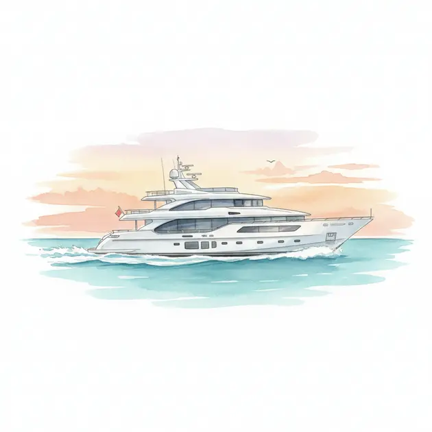 The 45-meter Genie Blu superyacht on the water