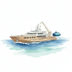 The 46m Zembra explorer yacht at sea