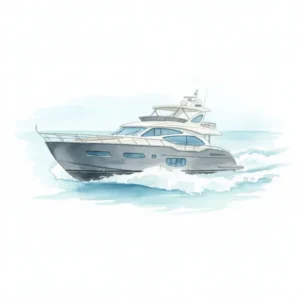 The Azimut Fly 70 luxury yacht at sea