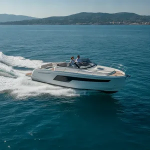 Jeanneau EX 34 cruising at sea