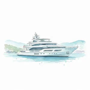 Le nouveau yacht Princess X90 naviguant en mer Méditerranée