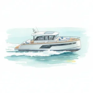 Saxdor 460 GTS luxury yacht on the water