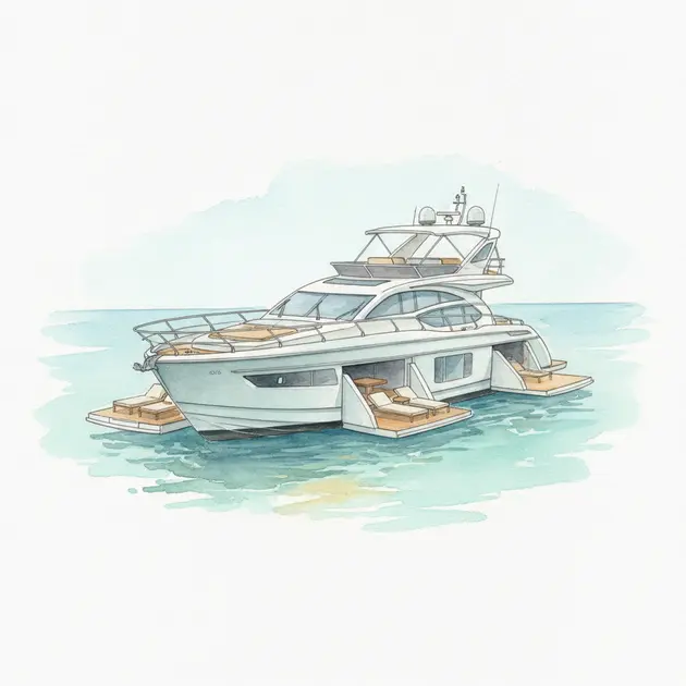 Galeon 570 SKY yacht at sea