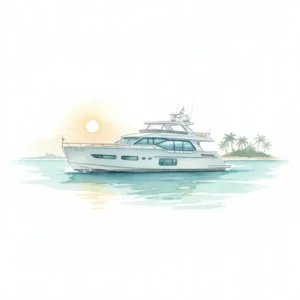 Vue panoramique du nouveau Lazzara Yachts UHV en mer